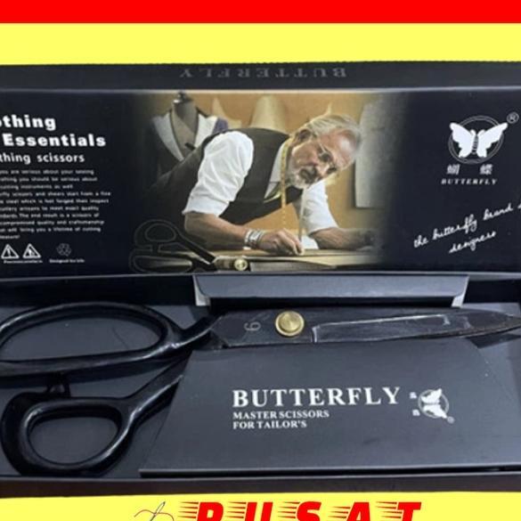 Gunting Tailor Butterfly Hitam Gunting Bahan Kain Original