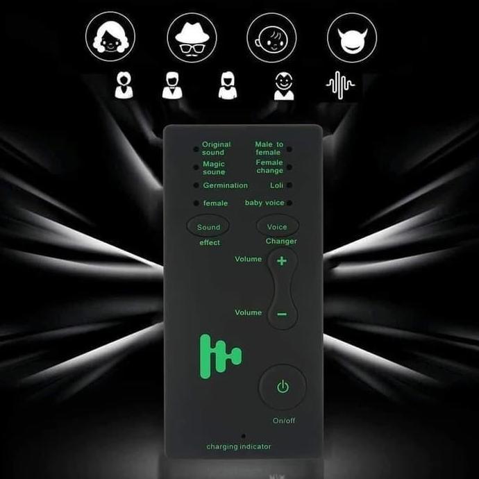 Headset perubah suara Live Sound Card External Voice Changer