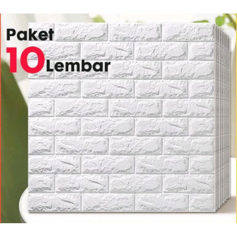 [Paket 10 Lembar] Wallpaper Foam 70 X 77 Paket 10 Lembar Foam Dinding 3D Wallsticker Wallpaper Dindi