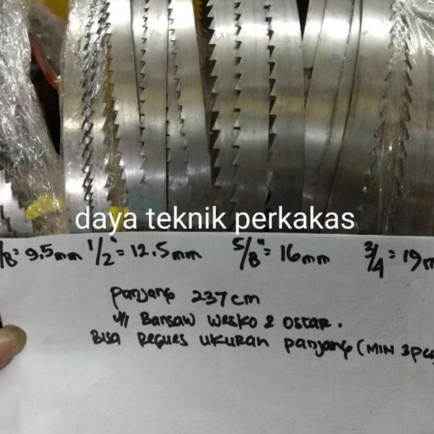 Mata Gergaji Bandsaw 19Mm X 237 Untuk Potong Kayu - Mata Gergaji Pita Lebar - Gergaji Selendang