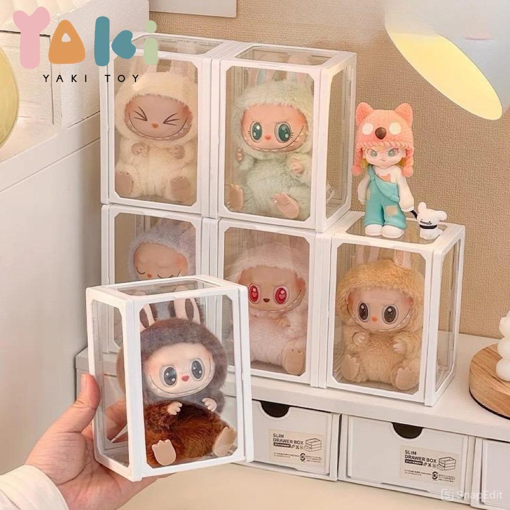 [Ready Stock] Mini Box Display Action Figure Labubu V1 V2 V3 Hirono Crybaby Acrylic Display Bricks B