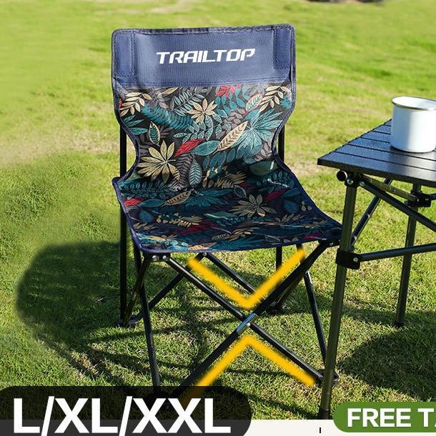 [Ready] Trailtop Kursi Lipat Outdoor Portable Kursi Lipat Camping  Serbaguna Bangku Lipat