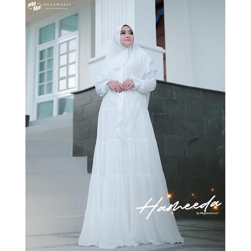 HAMEEDA GAMIS SYAR'I SET HIJAB CERUTY BY MEGAWARNI