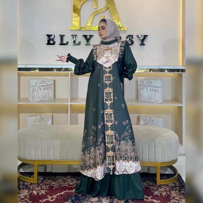 Arunaaaa Dress Material Ceruty Tuan Putri Braidel Patten Ea Only Gamis Exlusive By Elly Arsy(Tanpa H