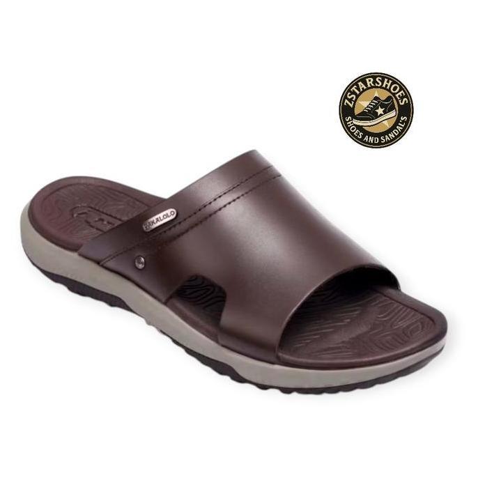 Pakalolo Glory-05 Sandal Slop Kulit Pria Berkualitas Sandal Slide kulit Pakalolo Terbaru