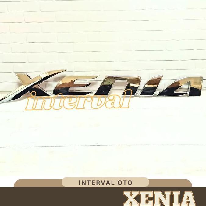 EMBLEM BELAKANG TULISAN XENIA KECIL MOBIL XENIA LOGO CHROME DISKON