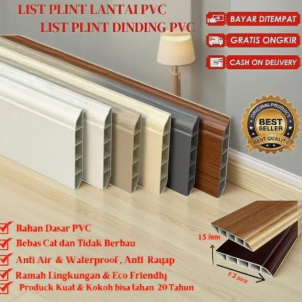 PLINT LANTAI PVC/ PLINT /LIST PLINT FIOORING PVC/LIST PLANK PVC/Skirting Lantai Flooring/LIST LANTAI
