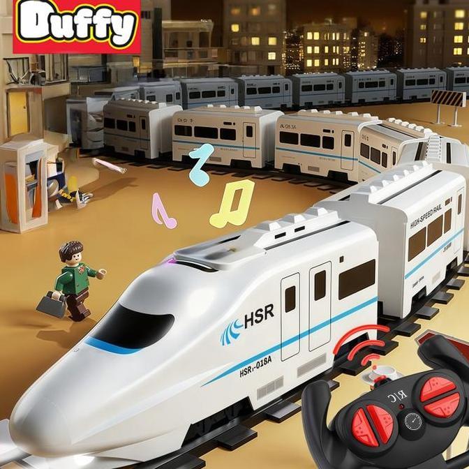 Duffy toys Kereta Api Rel Kecepatan Tinggi Mainan Anak-anak / Kereta api simulasi kereta listrik ber