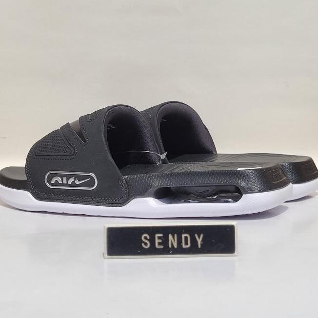 Nike Air Max Cirro Slide Orinal 100% Ori Asli Authentic Black Black Metallic Silver Warna Hitam Sand