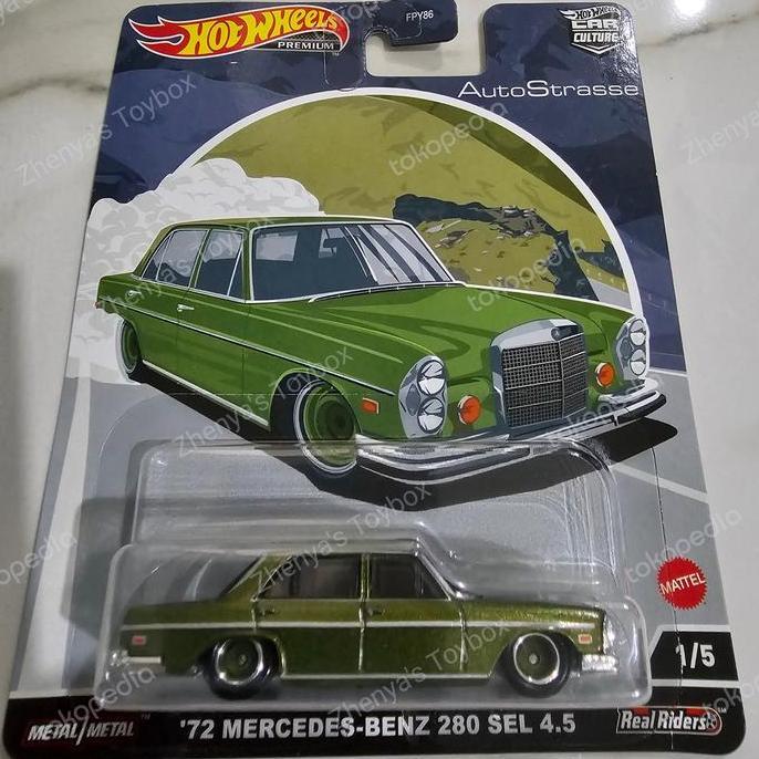 Hotwheels Auto Strasse Mercedes Benz 280 SEL 1972