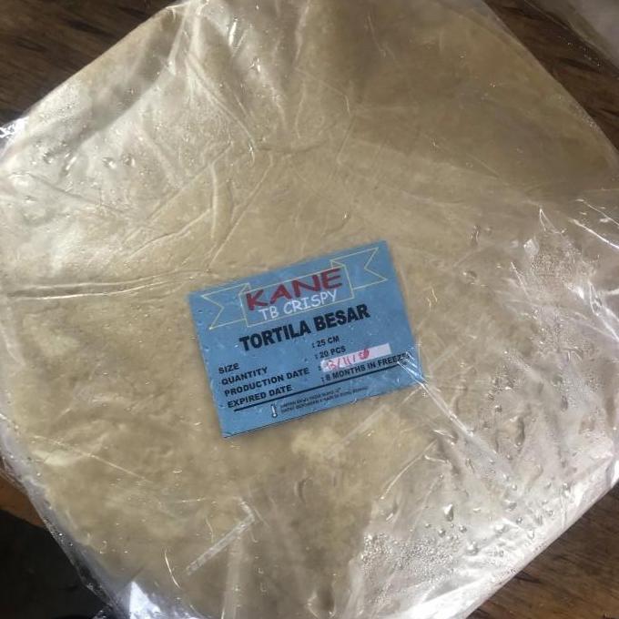 Ingredients- (Isi 20 Lembar) Tortilla Kane 25 Cm / Tortilla 25 Cm / Tortilla Besar 25 Cm Snack Crisp