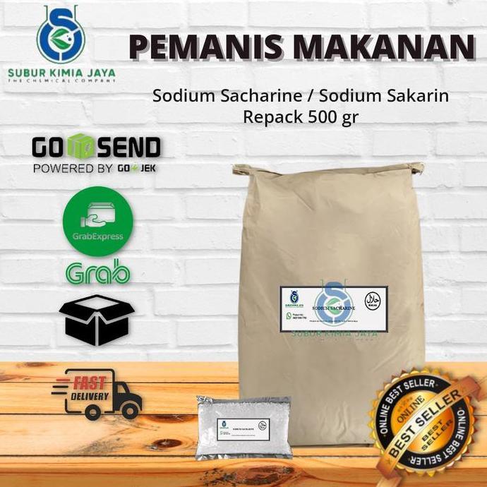 Sakarin / Sodium Sakarin / sodium sacharine mesh 5-8 kasar biang 500GR