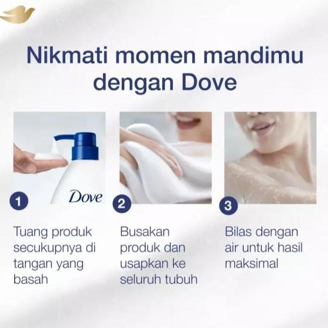 Bathe- Dove Body Sh Deeply Nourishing 1Liter Sabun Mandi Dove