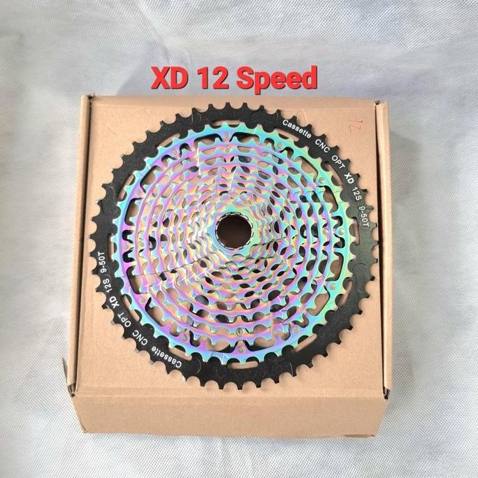 Sprocket 12 Speed 9-50T XD Drive Rainbow