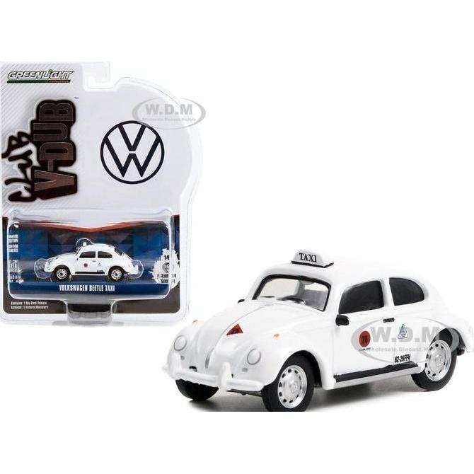 36050-F GREENLIGHT VOLKSWAGEN BEETLE #75 WHITE TAXI TAXCO MEXICO VW