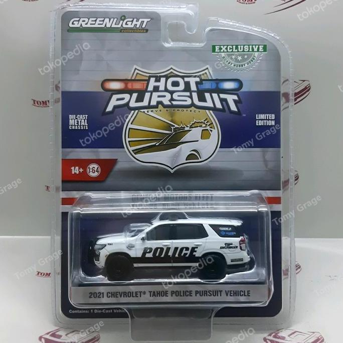 Greenlight Hot Pursuit 2021 Chevrolet Tahoe Police Pursuit Vehicle