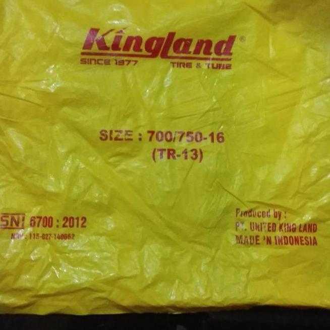 Ban Dalam Mobil Ring 16 Kingland Pentil Pendek
