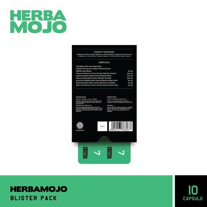 Kerenabis- Herbamojo Blister 10 Kapsul - Testosteron Booster