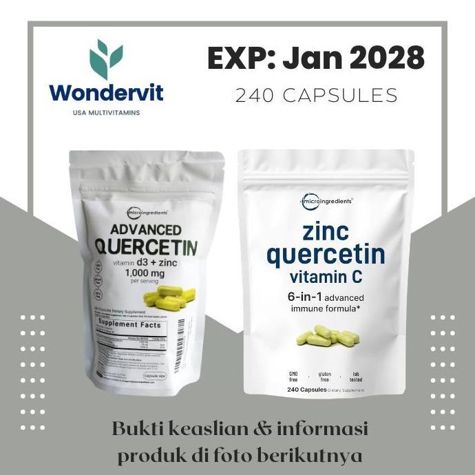 Microingredients Micro Ingredients Zinc Quercetin Complex / Advanced Quercetin / Zinc Picolinate Ter