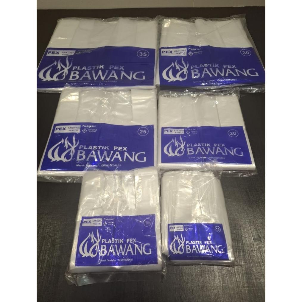 RAVELLEVAULT KANTONG KRESEK PLASTIK BENING PEX BAWANG UKURAN 15,20,25 TERLARIS
