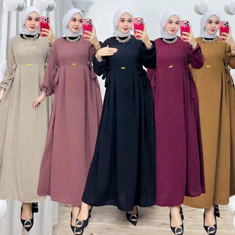 ORIGINAL NIKITA DRESS GAMIS CIBY CATOON PREMIUM | GAMIS HITAM TERBARU