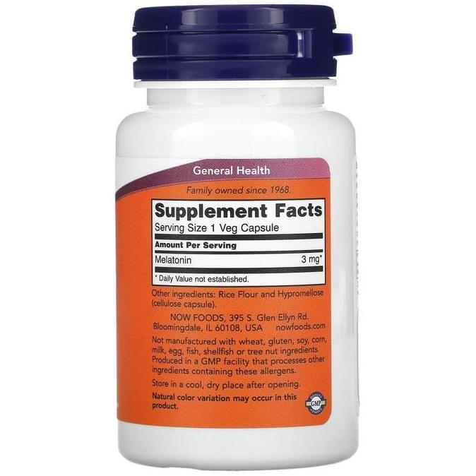 Now Melatonin 3 Mg 60 Capsules Terbaru 