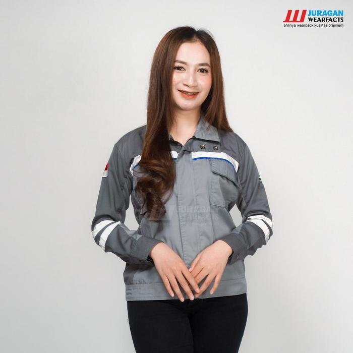 [COD] WEARPACK SAFETY BAJU SERAGAM KERJA LAPANGAN PROYEK TAMBANG K3 PANJANG PRIA WANITA SEMIJAKET WA