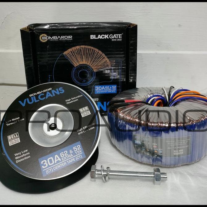 BEBAS ONGKIR - TRAFO DONAT TOROID VULCANS BOMBARDIR 30A 62V