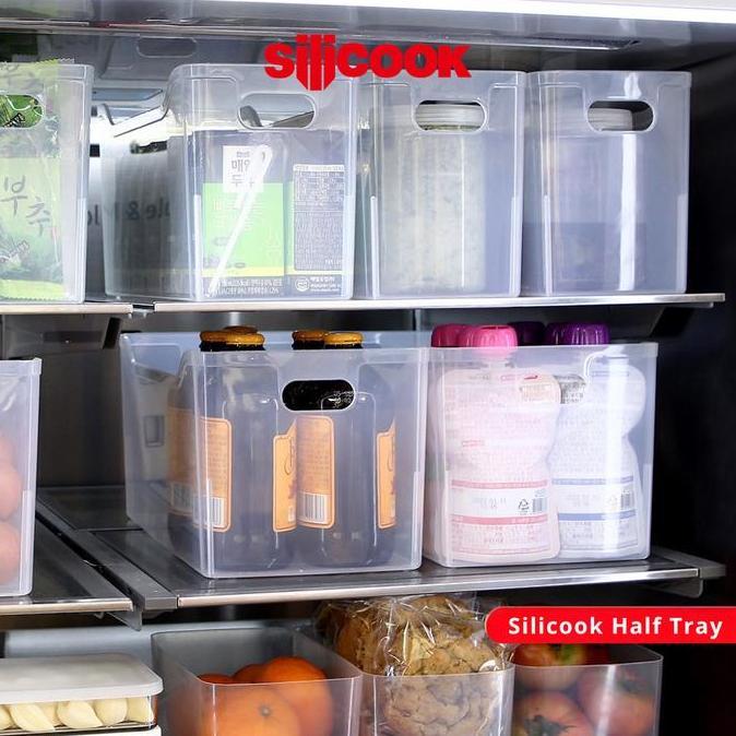 Silicook Food Container Half Tray - Food Container Organizer keranjang kotak serbaguna bisa susun tu