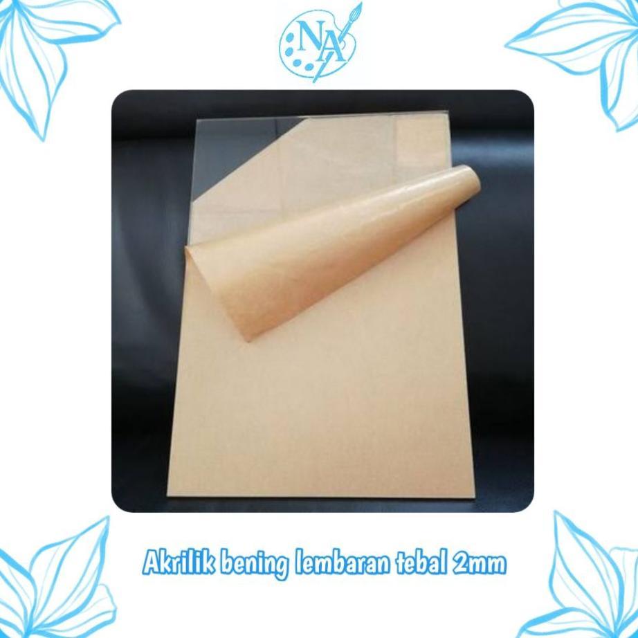 Akrilik Lembaran Bening Uk. 6040 Cm Tebal 2 Mm