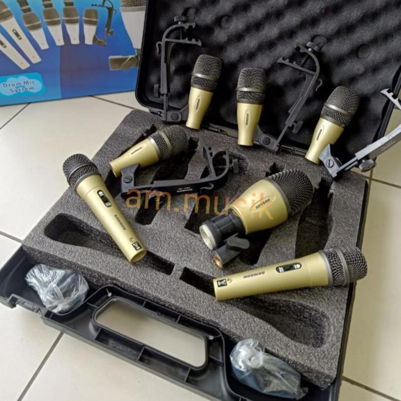 MIC DRUM SET SAMSON 7 KIT KUALITAS SUPER MIC DRUM SAMSON  DMK7 DMK 7