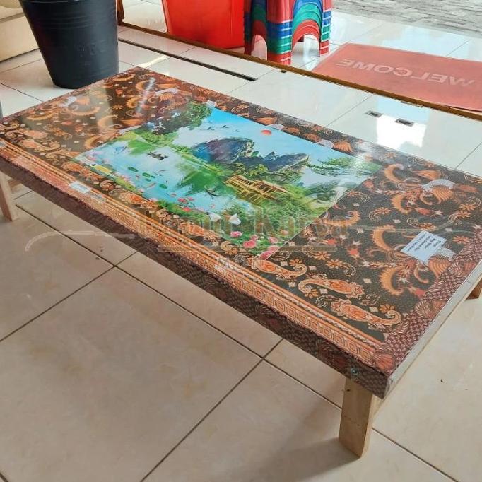 Meja Lipat Kayu Belajar Setrika Serbaguna Jumbo Panjang - Dapur Karya Mdn