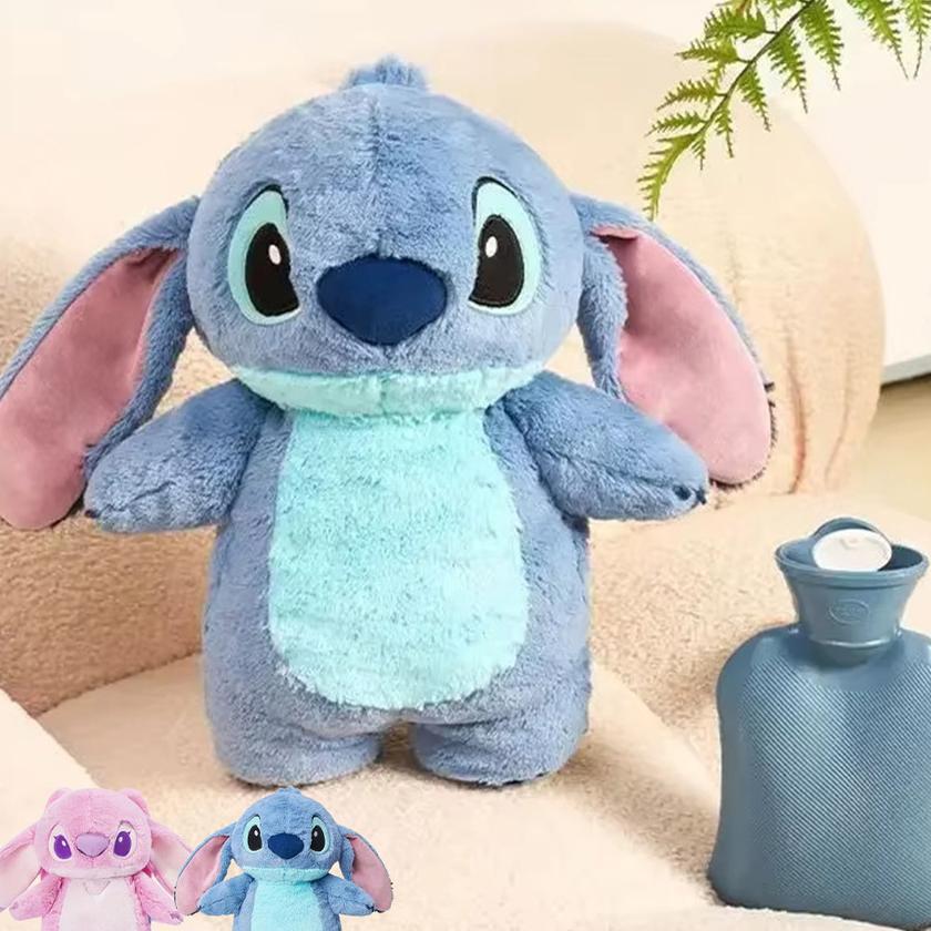 Stitch Anime Penghangat Tangan Musim Dingin Hot Water Bag Penghangat Tangan Portable Kantong Penghan