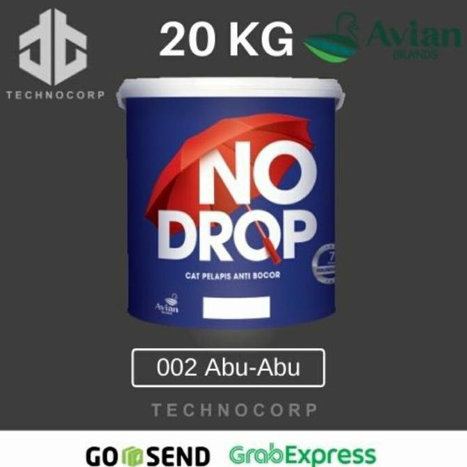 NO DROP 002 ABU ABU / GREY CAT PELAPIS ANTI BOCOR TEMBOK GENTENG 20 KG