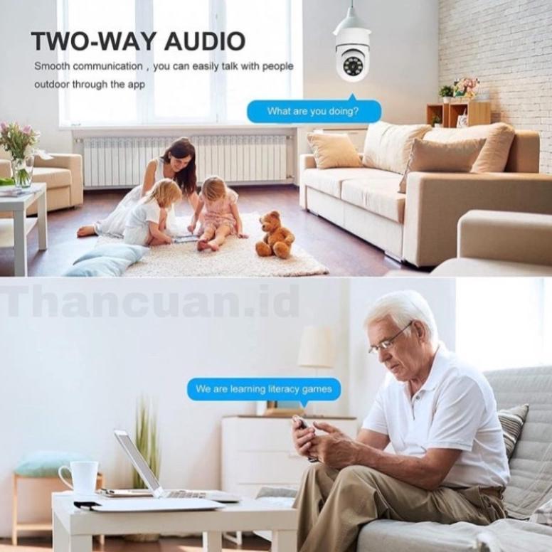 VELMOURACOLLCET CCTV LAMPU V380 PRO 8MP KAMERA CCTV WIFI LAMPU CCTV 360 PTZ & MEMORY CARD VIRAL