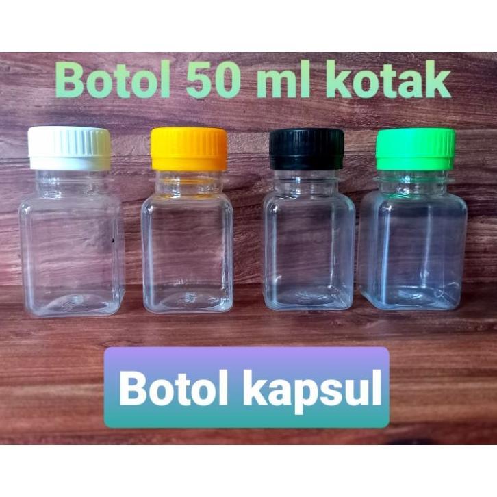 Botol Kapsul 50Ml Kotak Isi 50 Pcs Tebal