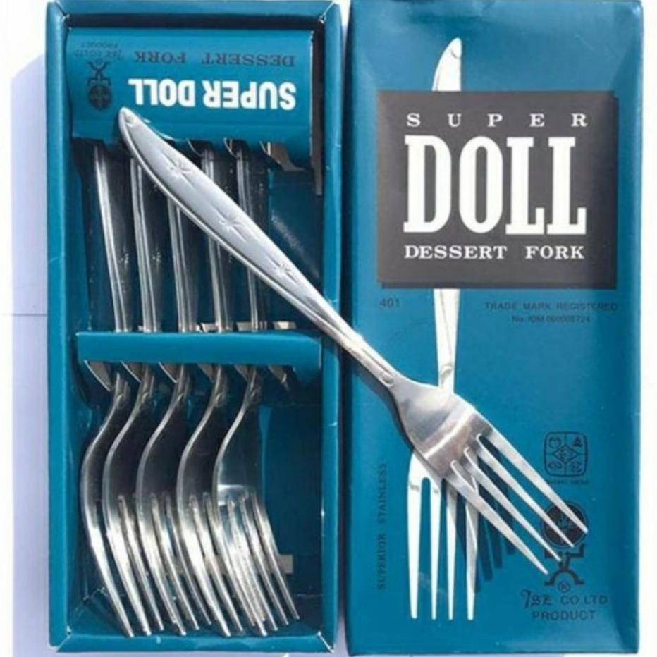 Sendok Makan Stainless / Sendok Super Tebal Merk Doll / Garpu Stainless Tebal / Garpu Stainless Supe