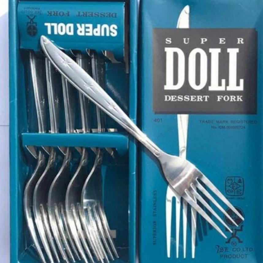 Sendok Makan Stainless / Sendok Super Tebal Merk Doll / Garpu Stainless Tebal / Garpu Stainless Supe