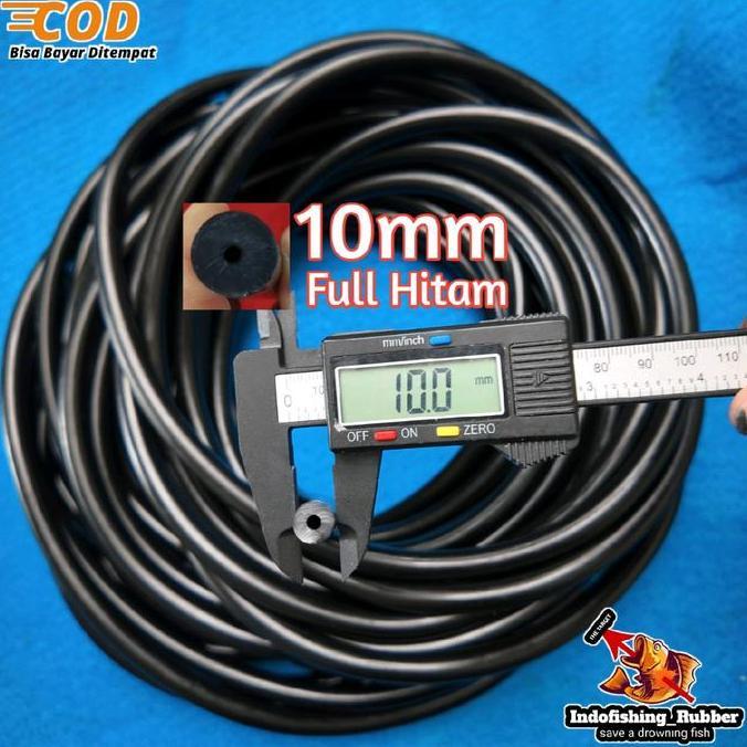 Pesce- Karet Panah Ikan 10Mm Full Hitam Spearfishing Speargun Spergun