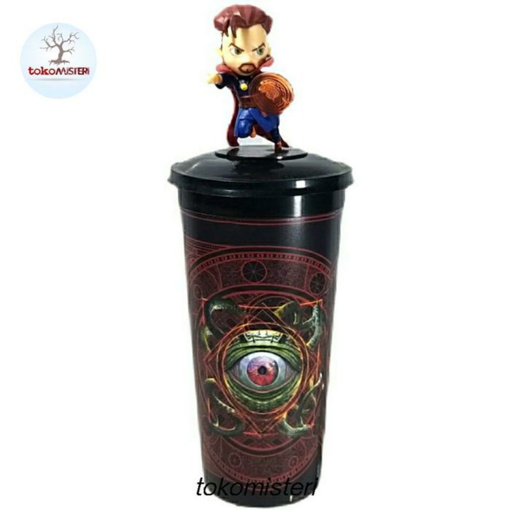 Topper Botol Gelas Tempat Minum Tumbler XXI 21 CGV Blitz Megaplex Doctor Stephen Vincent Dr Strange 
