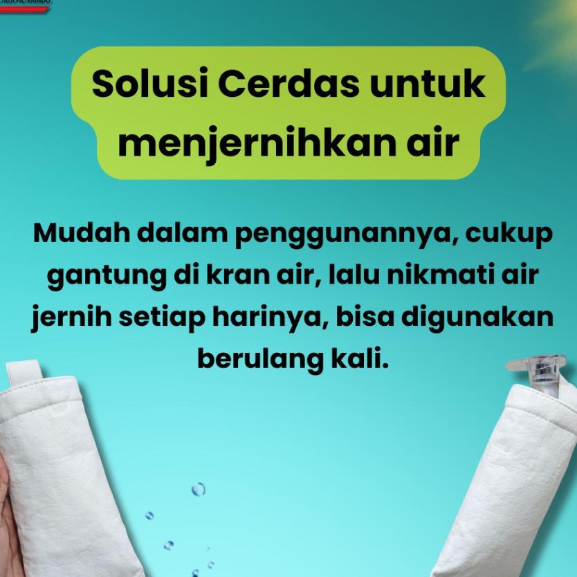 Promo Beli 2 Gratis 1 Penyaring Air Kran Kain Penjernih Air Keruh Saringan Kamar Mandi 1 Mikron