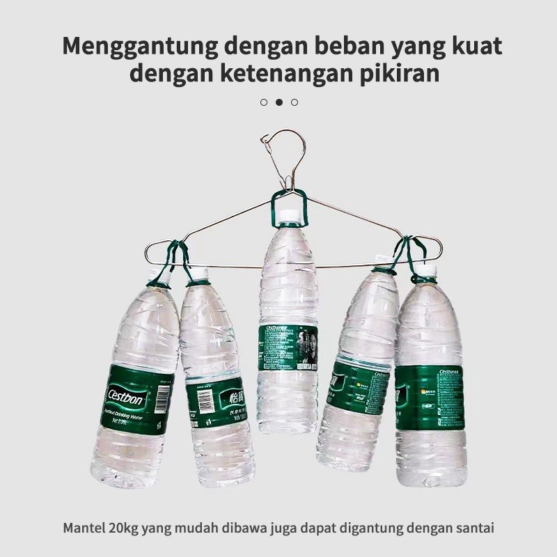 Olhome 3 Mm Hanger Baju Stainless Tebal 3 Mm Gantungan Baju 1 Paket 10 Buah