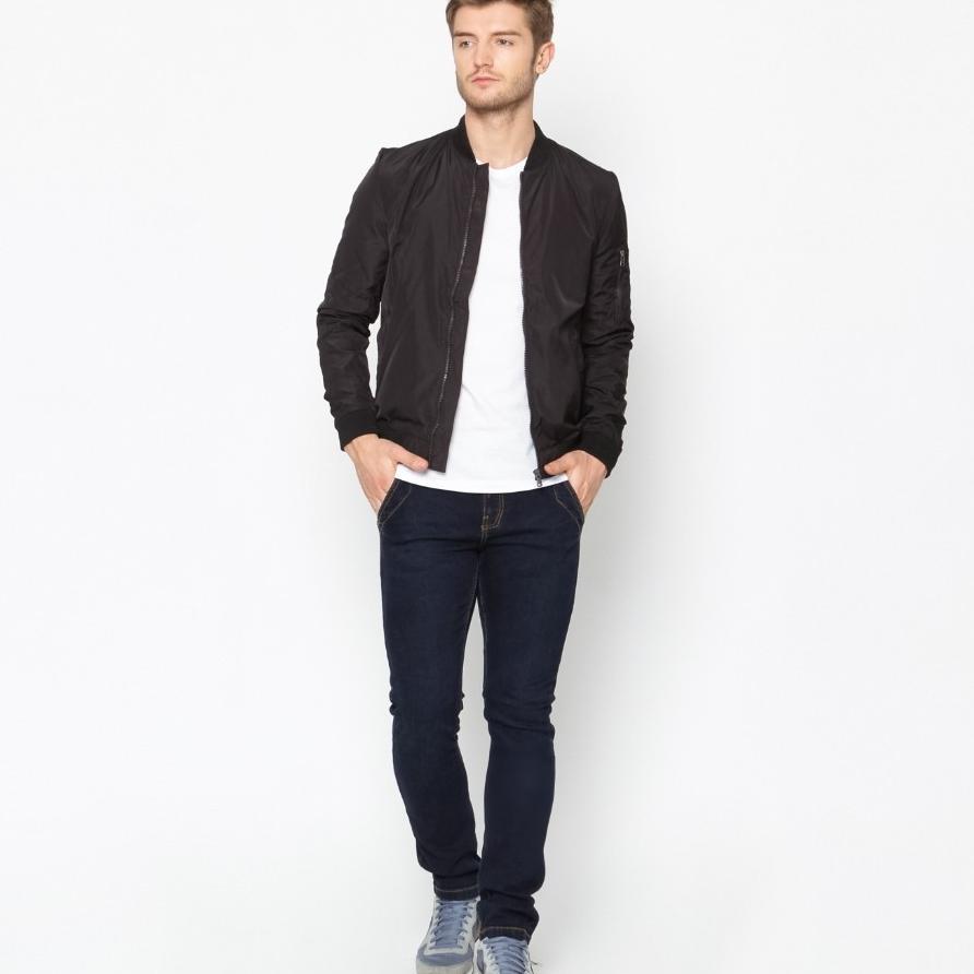 Emba Classic - Bertucio Jaket Bomber Pria Reguler Fit