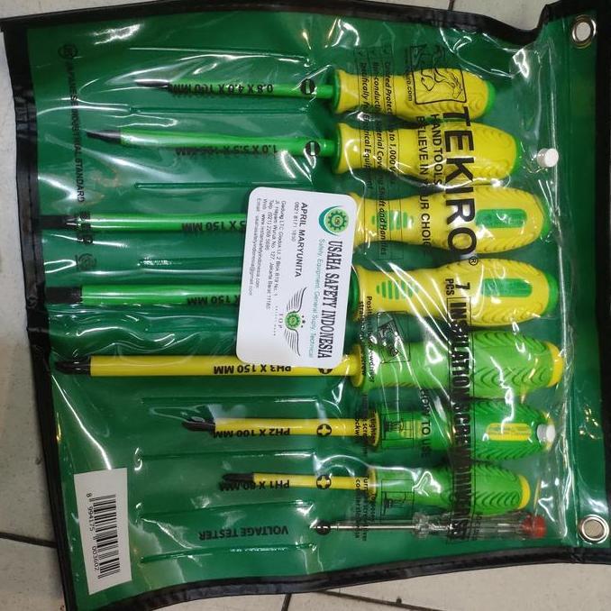 Obeng listrik tekiro 1 set 7 pcs