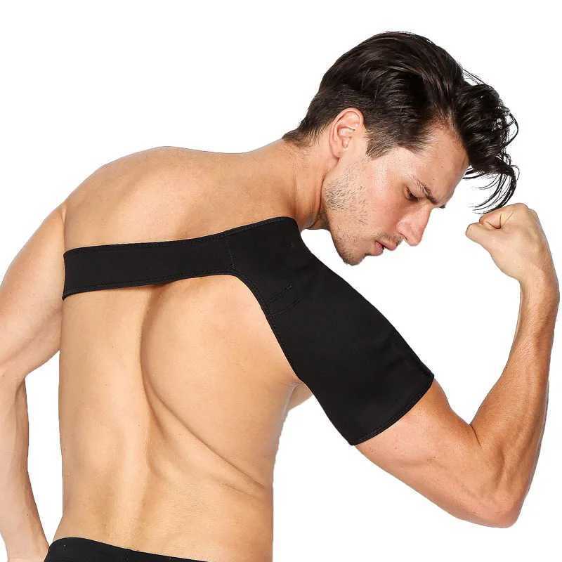 Alat Penyangga Bahu Tangan Kiri Kanan Terapi Cedera Deker Pelindung Back Shoulder Suport Brace Guard