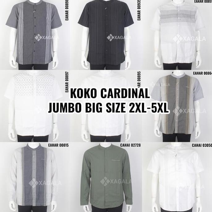 XXL-XXXXL KOKO CARDINAL JUMBO BAJU KOKO PRIA