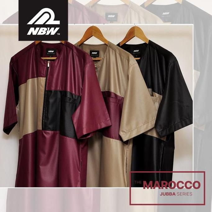 Baju Gamis Jubah Pria Casual Tanpa Kerah XXL Keren