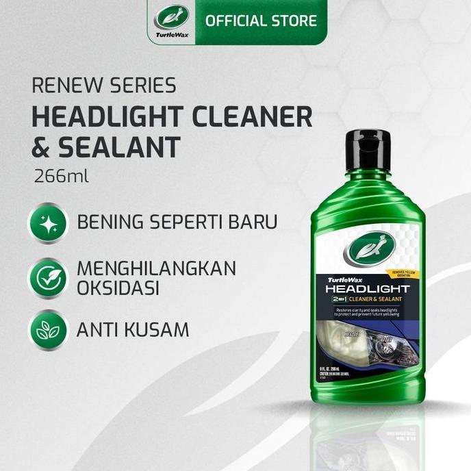 Turtle Wax Headlight Cleaner &Sealant Kaca Anti Kusam & Jamur 266ml