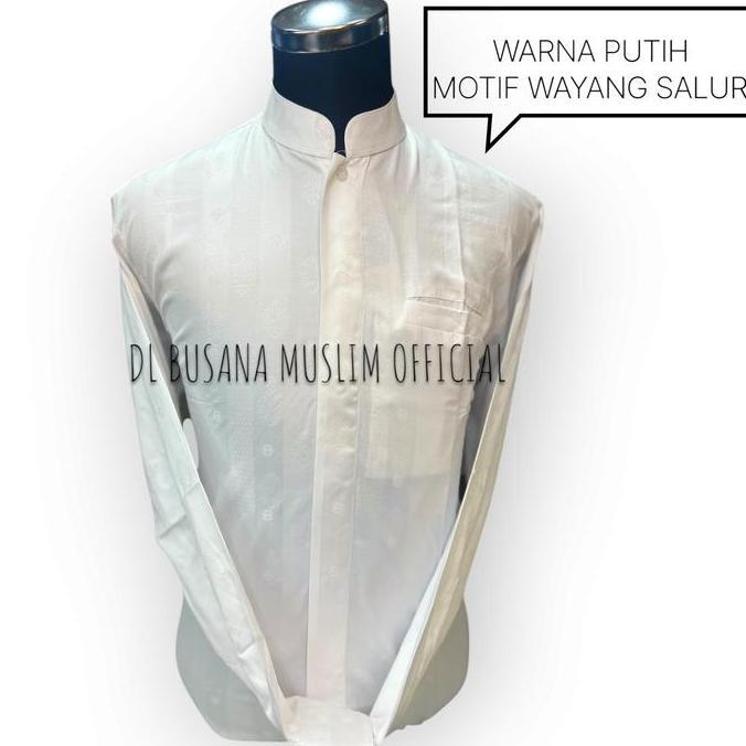 NEW KOKO Warna PUTIH, DL Busana Muslim,Baju Koko DL, Kemeja Koko Pria DL, Baju Muslim Pria, Baju Kok