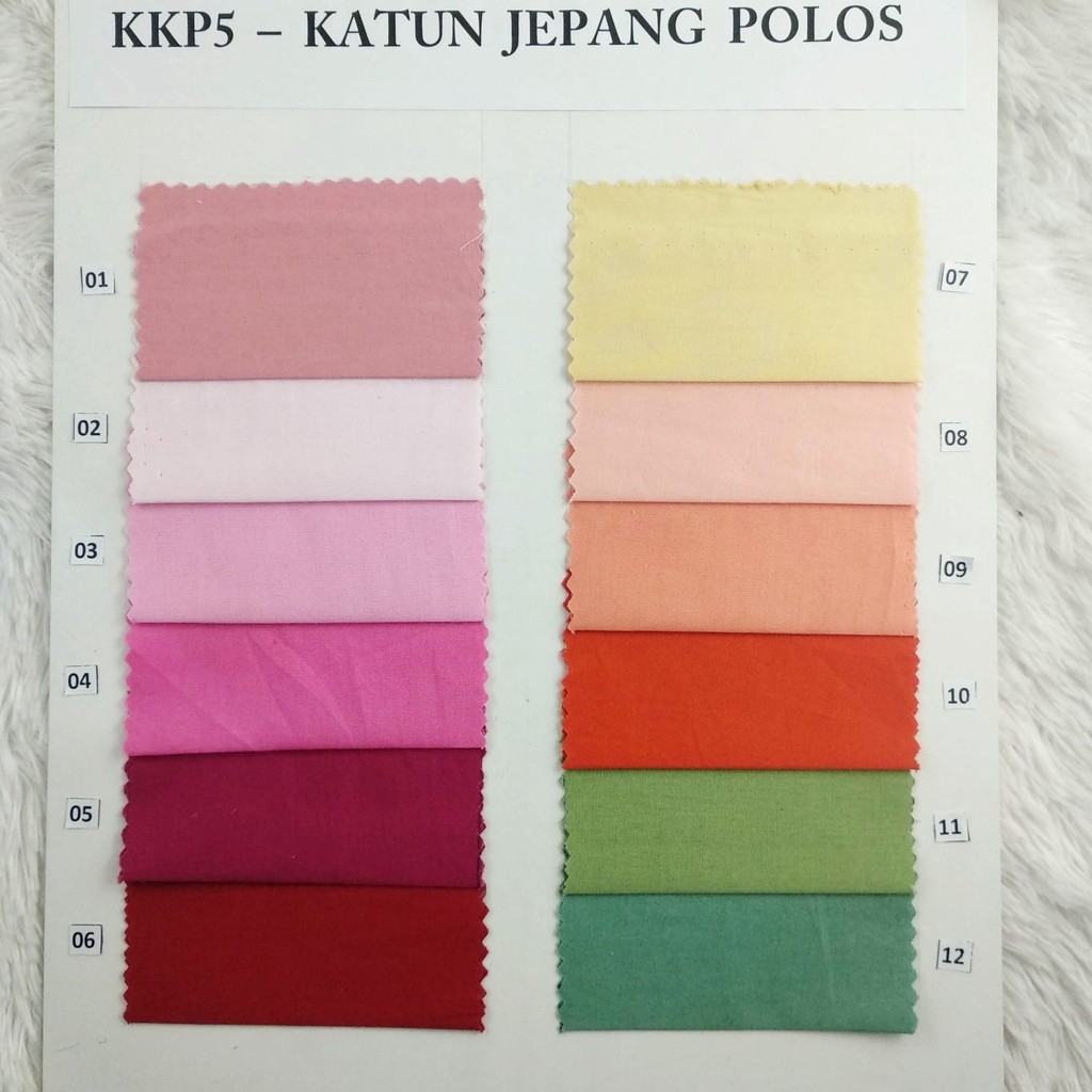 Kain Katun Jepang Polos Tokai Senko Original Poplin 50X150Cm Kualitas Premium (Kkp5)